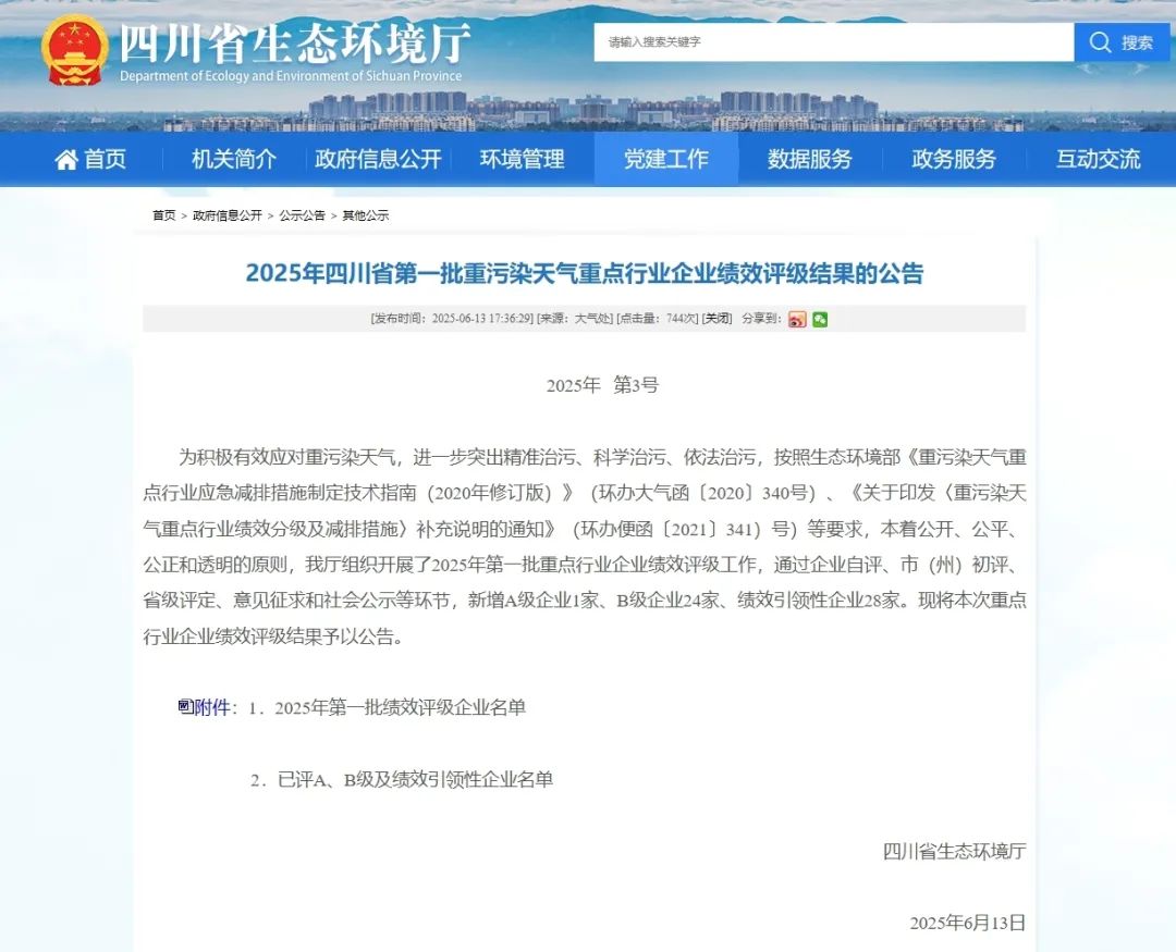 瀘州市重點(diǎn)行業(yè)環(huán)?？?jī)效A級(jí)企業(yè)實(shí)現(xiàn)零突破